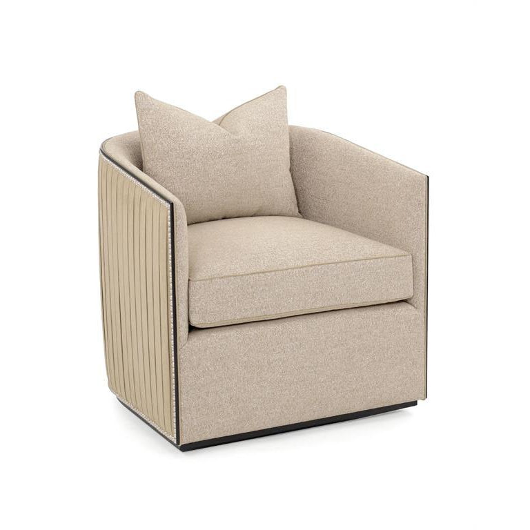 Sonoma Swivel Chair-John Richard-JR-AMF-1681V242-3040-AS-Lounge ChairsV242 Espresso / 3040 fabric-6-France and Son