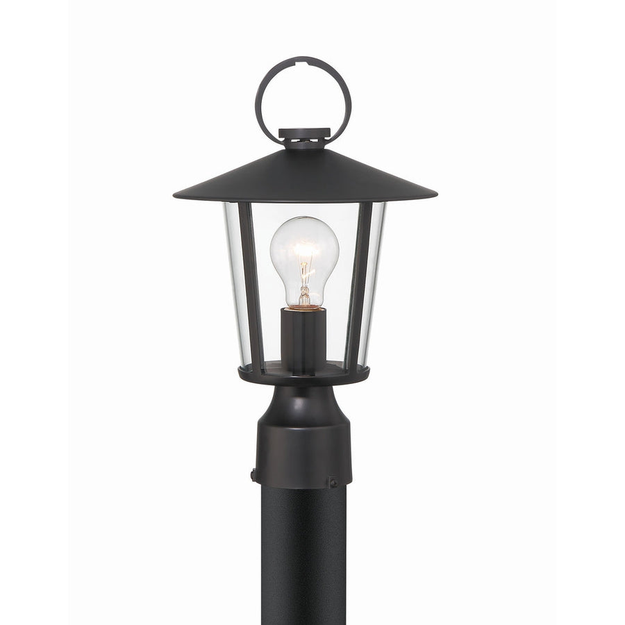 Andover 1 Light Outdoor Lantern Post-Crystorama Lighting Company-CRYSTO-AND-9207-CL-MK-Outdoor Post Lanterns-1-France and Son