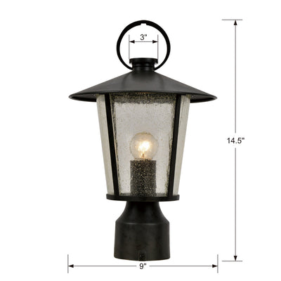 Andover Outdoor 1 Light Post Mount-Crystorama Lighting Company-CRYSTO-AND-9207-SD-MK-Pendants-2-France and Son