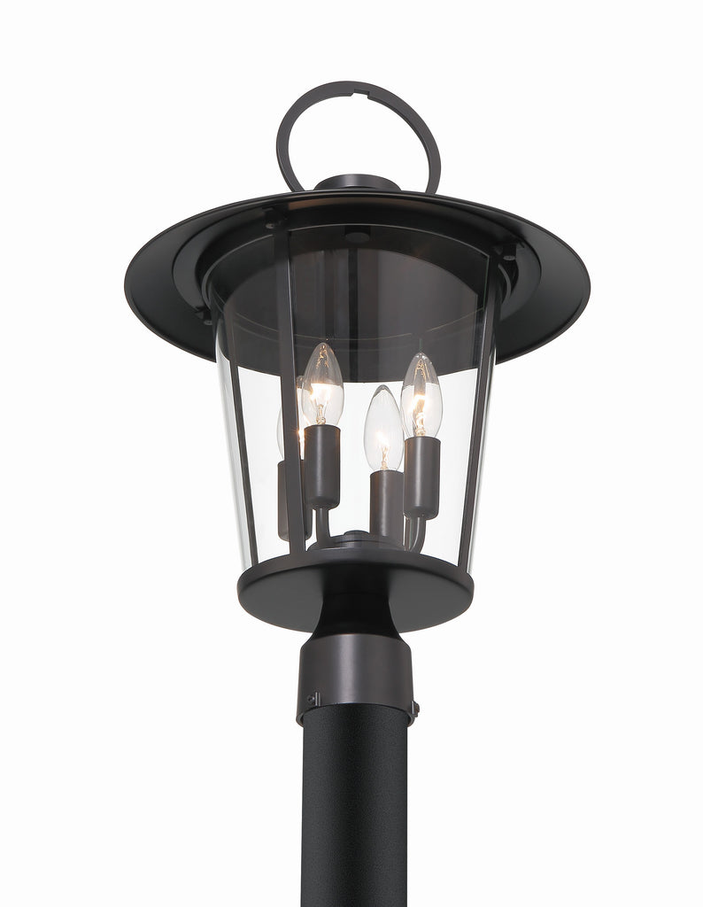 Andover 4 Light Outdoor Lantern Post-Crystorama Lighting Company-CRYSTO-AND-9209-CL-MK-Outdoor Post Lanterns-2-France and Son