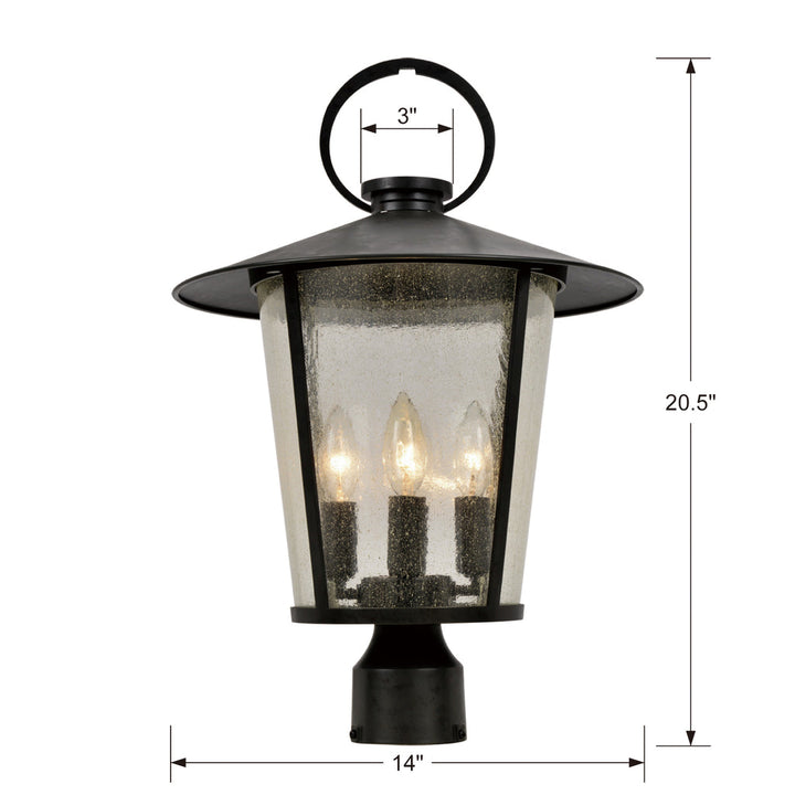 Andover Outdoor 4 Light Post Mount-Crystorama Lighting Company-CRYSTO-AND-9209-SD-MK-Pendants-2-France and Son
