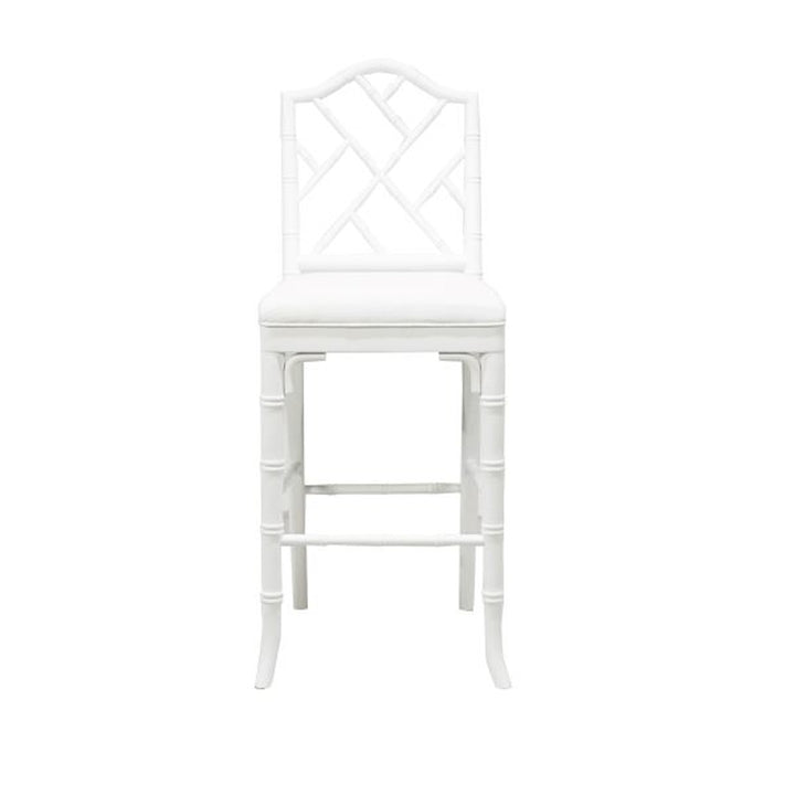 Annette Chippendale Style Bamboo Counter Stool-Worlds Away-WORLD-ANNETTE WH-Dining ChairsWhite-3-France and Son