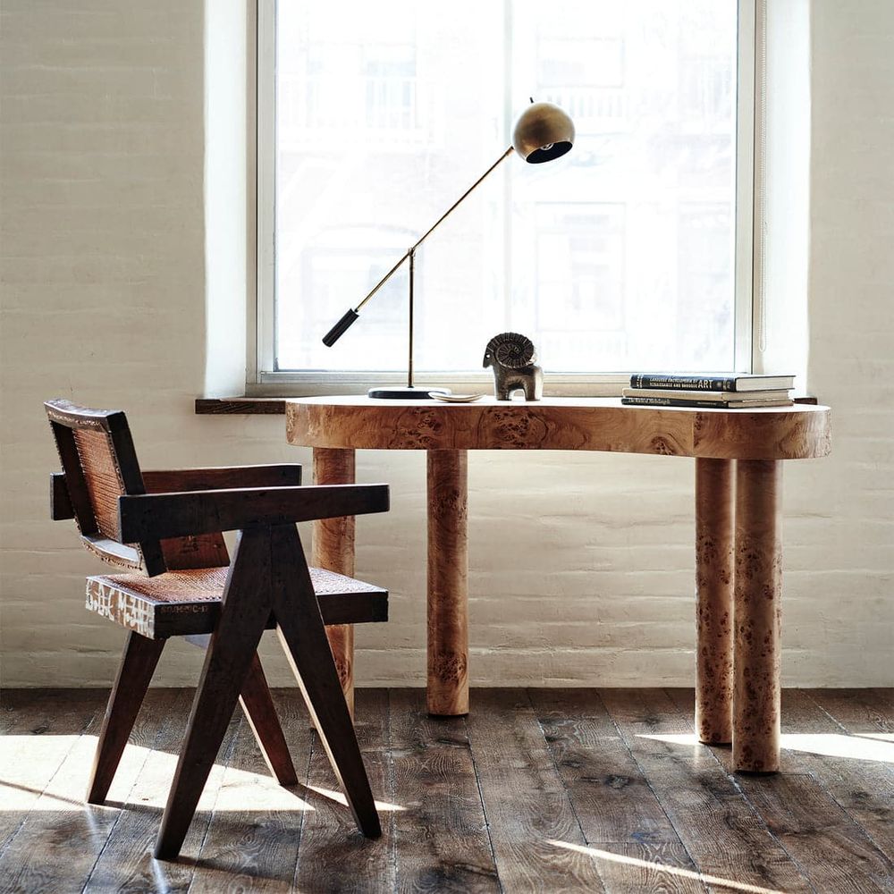 Brenne Burl Kidney Desk-Precedent-Precedent-CL-555-Desks-3-France and Son