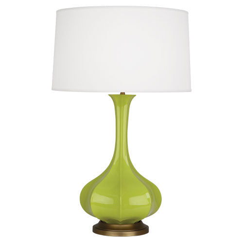 Pike Table Lamp - Aged Brass Base-Robert Abbey Fine Lighting-ABBEY-AP994-Table LampsApple-2-France and Son