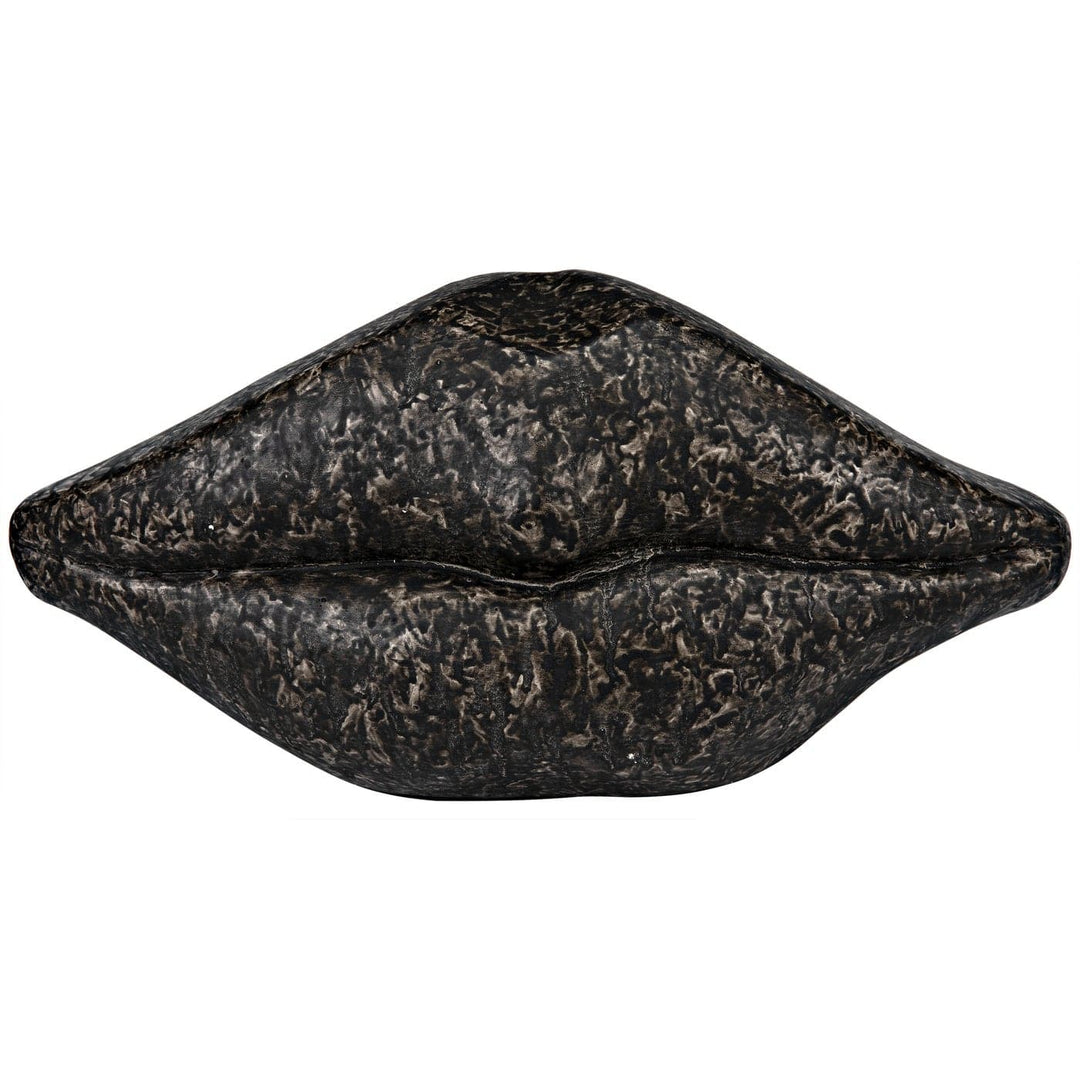 Lips - Fiber Cement-Noir-NOIR-AR-251BF-Decorative ObjectsBlack-1-France and Son