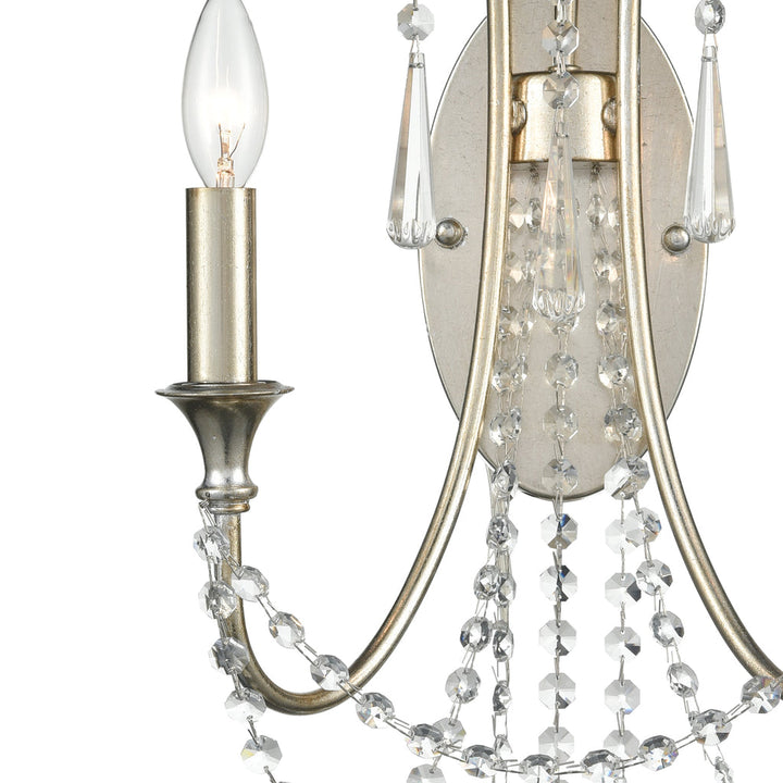Arcadia 2 Light Wall Mount-Crystorama Lighting Company-CRYSTO-ARC-1902-GA-CL-MWP-Outdoor Wall SconcesAntique Gold-6-France and Son
