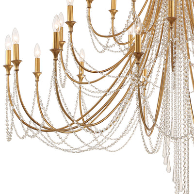 Arcadia 28 Light Chandelier-Crystorama Lighting Company-CRYSTO-ARC-1929-GA-CL-MWP-ChandeliersAntique Gold-5-France and Son