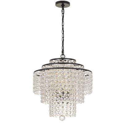 Arielle 4 Light Chandelier-Crystorama Lighting Company-CRYSTO-ARI-304-DB-CL-MWP-ChandeliersDark Bronze-1-France and Son