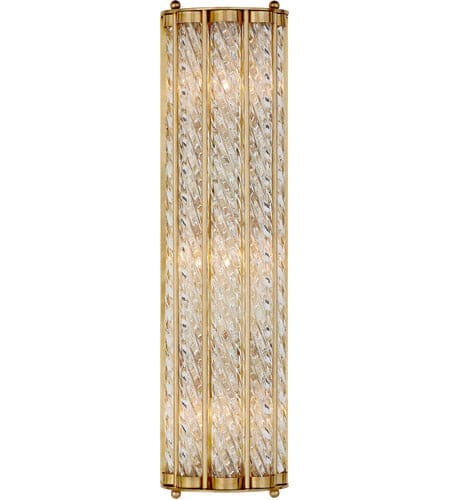 Easter Linear Sconce-Visual Comfort-VISUAL-ARN 2027HAB-Wall LightingHand-Rubbed Antique Brass-2-France and Son
