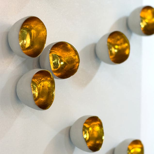 Substrate Wall Play White w/Seed Gold - 3"TH-Gold Leaf Design Group-GOLDL-ART7814-GO-Wall Decor-2-France and Son