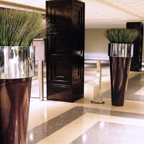 Santiago Floor Planter-Gold Leaf Design Group-GOLDL-FG2411-Planters-3-France and Son