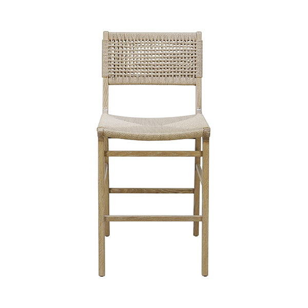 Astrid Woven Back Counter Stool-Worlds Away-WORLD-ASTRID CO-Stools & OttomansNatural-1-France and Son