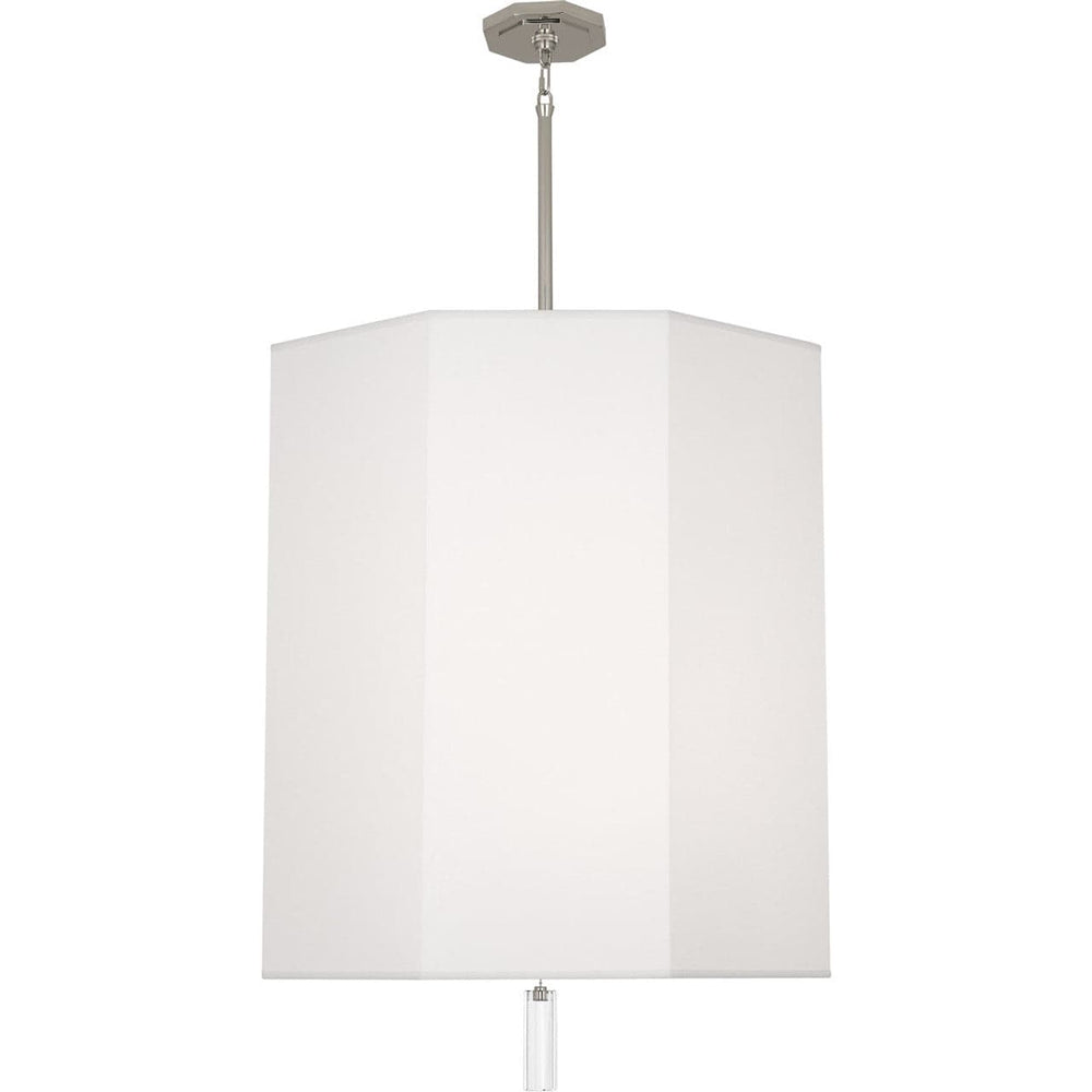 Kate Pendant-Robert Abbey Fine Lighting-ABBEY-AW203-PendantsPolished Nickel / Oyster White-2-France and Son