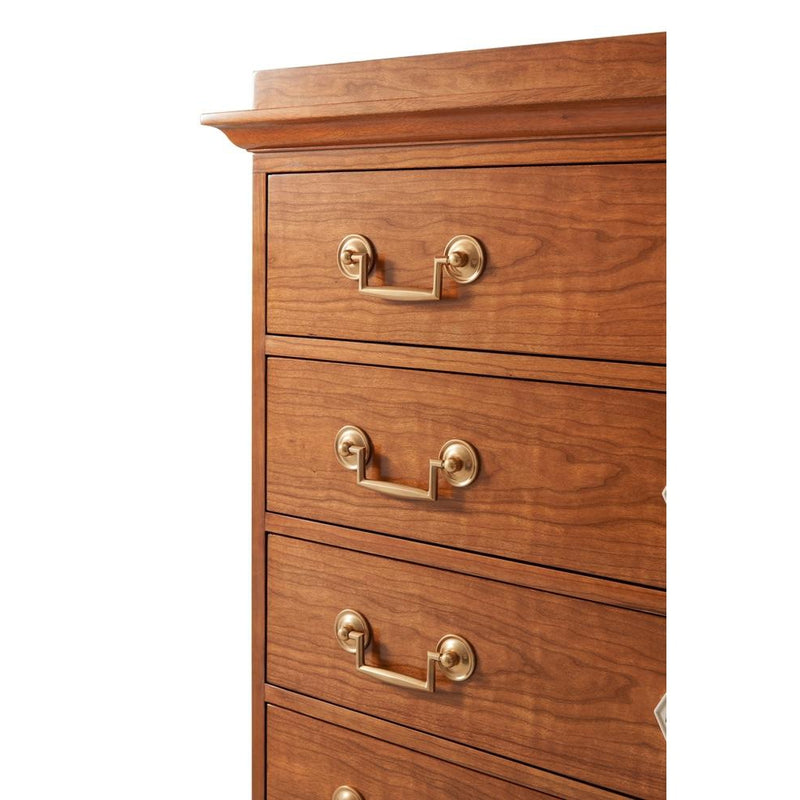 Viggo Tall Semanier Chest of Drawers-Theodore Alexander-THEO-AXH60006.C111-Dressers-2-France and Son