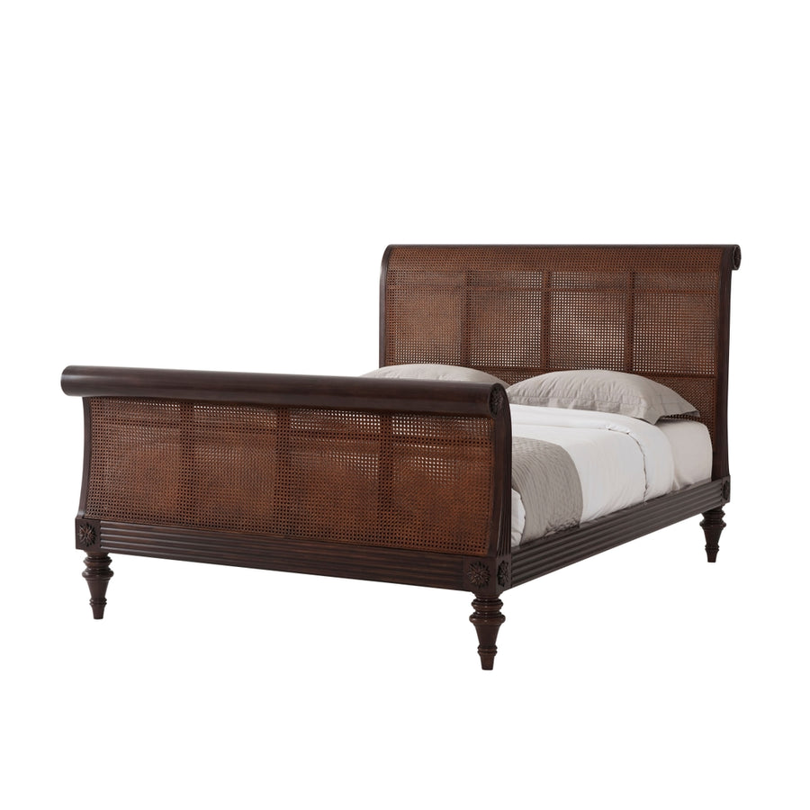 Denison Sleigh US Queen Bed-Theodore Alexander-THEO-AXH82001.C105-Beds-1-France and Son