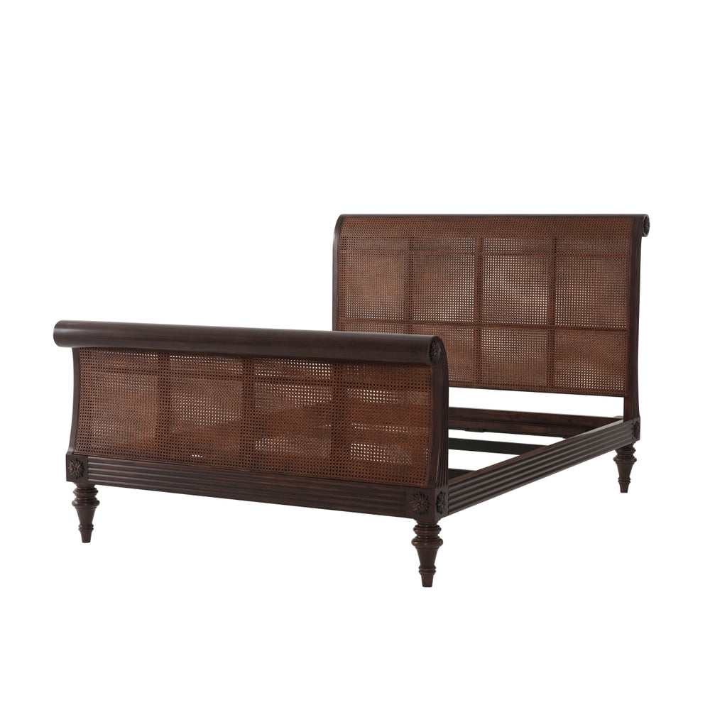 Denison Sleigh US Queen Bed-Theodore Alexander-THEO-AXH82001.C105-Beds-2-France and Son