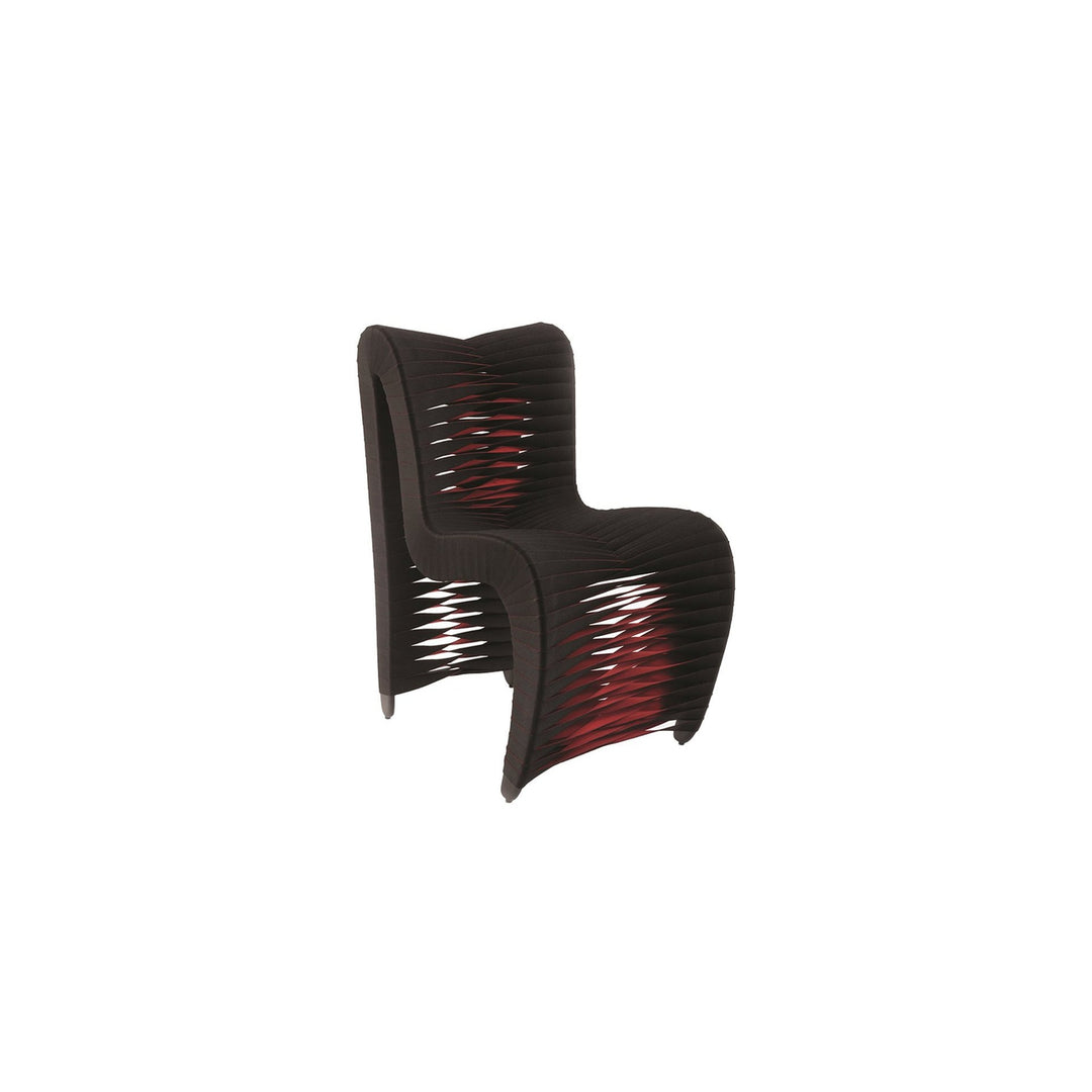Seat Belt Dining Chair-Phillips Collection-PHIL-B2061BZ-Dining ChairsBlack/Red-Low Back-18-France and Son