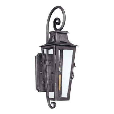 Parisian Square 1Lt Wall Lantern Small Aged Pewter-Troy Lighting-TROY-B2961-Outdoor Lighting-1-France and Son