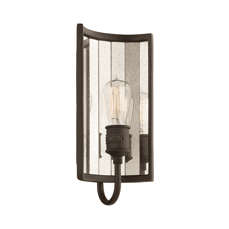 Brooklyn 1Lt Wall Sconce-Troy Lighting-TROY-B3141-HBZ-Wall Lighting-1-France and Son