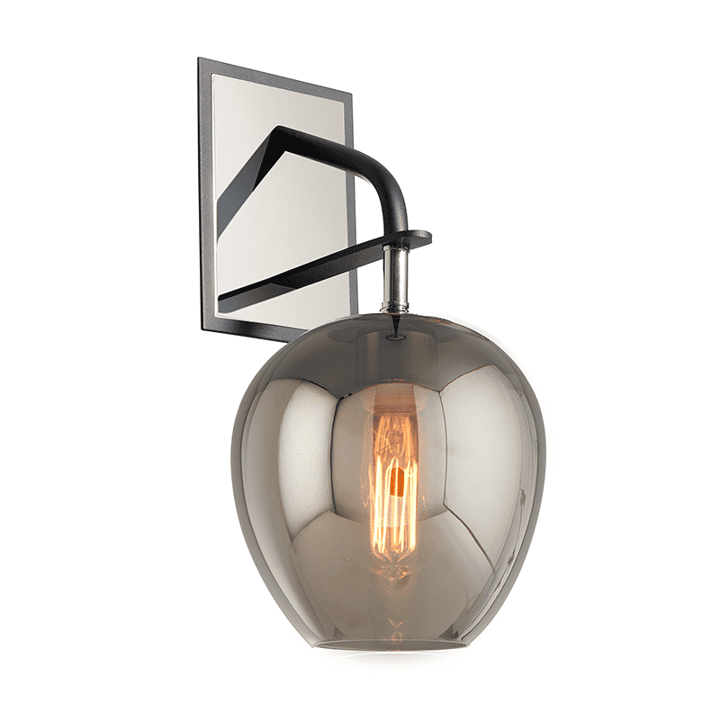 Odyssey 1Lt Wall Sconce Carbide Black And Polished Nickel-Troy Lighting-TROY-B4291-Wall Lighting-1-France and Son