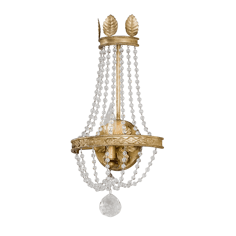Viola 1Lt Wall Sconce Distressed Gold Leaf-Troy Lighting-TROY-B5361-Wall Lighting-1-France and Son