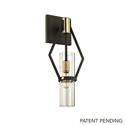 Raef 1Lt Wall Sconce-Troy Lighting-TROY-B6311-Wall Lighting7'' W-Textured Bronze Brushed Brass-4-France and Son