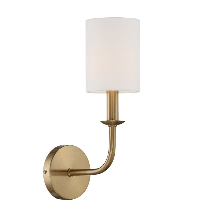 Bailey 1 Light Wall Mount-Crystorama Lighting Company-CRYSTO-BAI-A2101-AG-Wall LightingAged Brass-1-France and Son