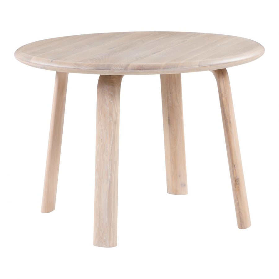 Malibu Round Dining Table White Oak-Moes-MOE-BC-1047-18-Dining Tables-1-France and Son