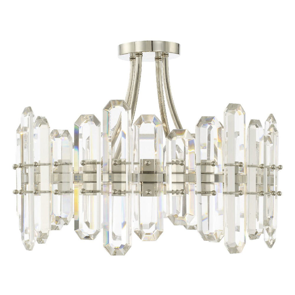 Bolton 4 Light Ceiling Mount-Crystorama Lighting Company-CRYSTO-BOL-8884-PN-ChandeliersPolished Nickel-2-France and Son