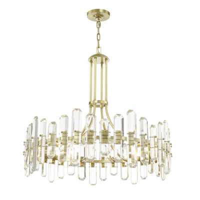 Bolton 12 Light Chandelier-Crystorama Lighting Company-CRYSTO-BOL-8889-AG-ChandeliersAged Brass-1-France and Son