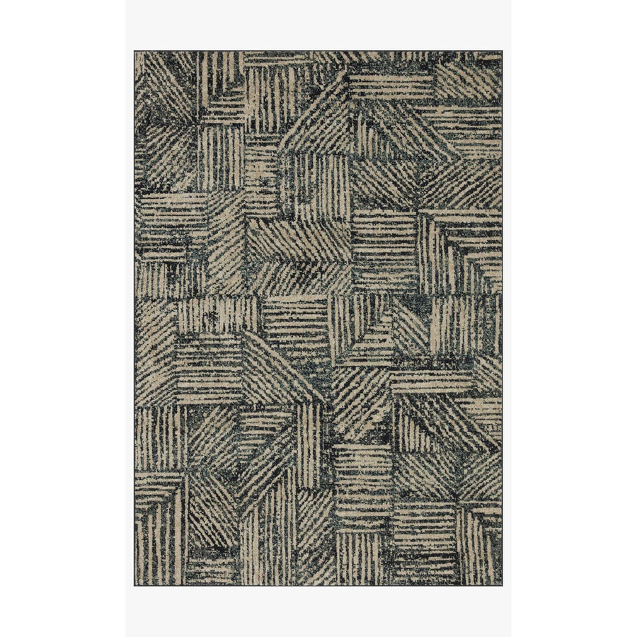 Bowery BOW-01 Midnight / Taupe Area Rug-Loloi-LOLOI-BOWEBOW-01MDTA2340-Rugs2'-3" x 4'-0"-1-France and Son