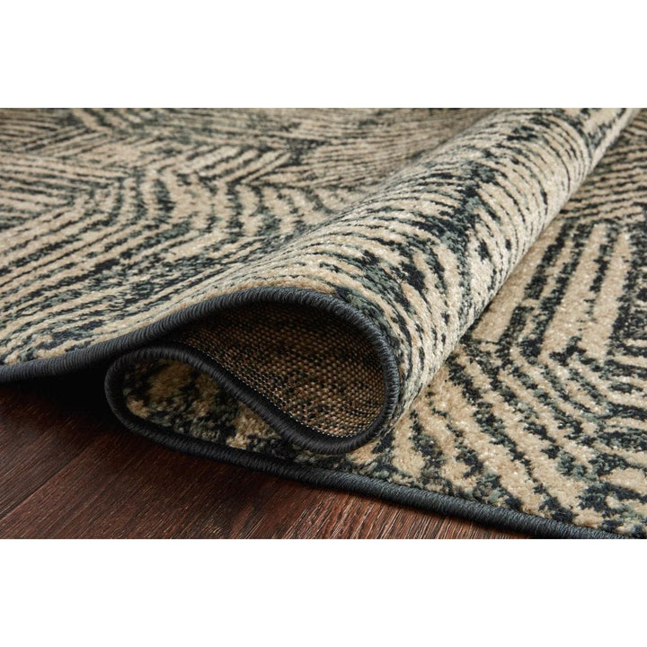 Bowery BOW-01 Midnight / Taupe Area Rug-Loloi-LOLOI-BOWEBOW-01MDTA2340-Rugs2'-3" x 4'-0"-7-France and Son