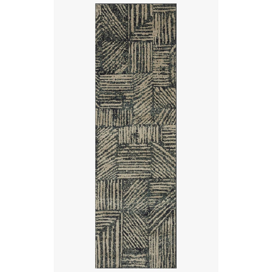 Bowery BOW-01 Midnight / Taupe Area Rug-Loloi-LOLOI-BOWEBOW-01MDTA2376-Rugs2'-3" x 7'-6"-6-France and Son