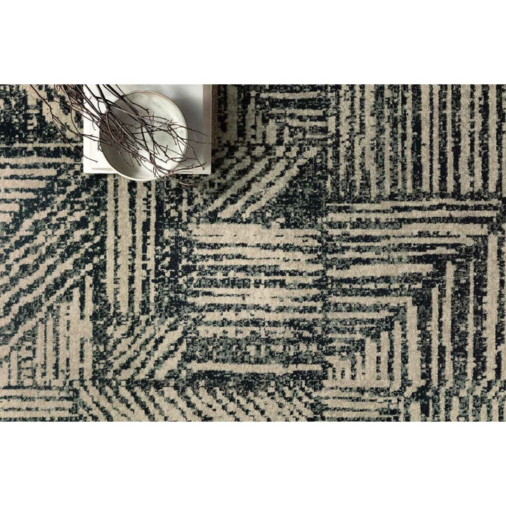 Bowery BOW-01 Midnight / Taupe Area Rug-Loloi-LOLOI-BOWEBOW-01MDTA2340-Rugs2'-3" x 4'-0"-3-France and Son