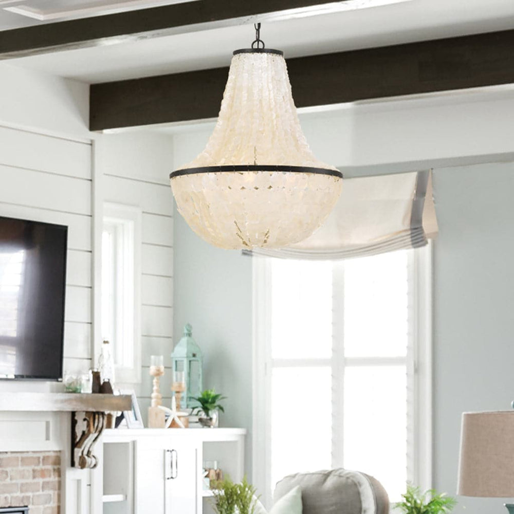 Brielle 6 Light Chandelier-Crystorama Lighting Company-CRYSTO-BRI-3006-DB-Chandeliers-2-France and Son