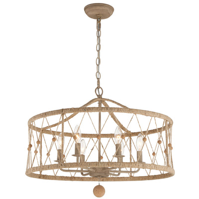 Brixton 6 Light Chandelier-Crystorama Lighting Company-CRYSTO-BRX-B7906-BS-Chandeliers-1-France and Son