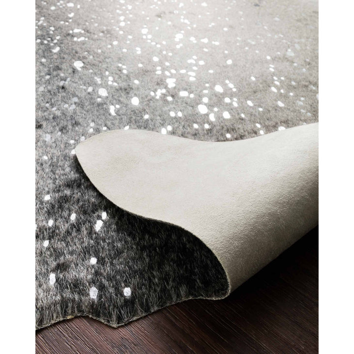 Bryce BZ-03 Graphite / Silver Area Rug-Loloi-LOLOI-BRYCBZ-03GTSI3A50-Rugs3'-10" x 5'-6-France and Son