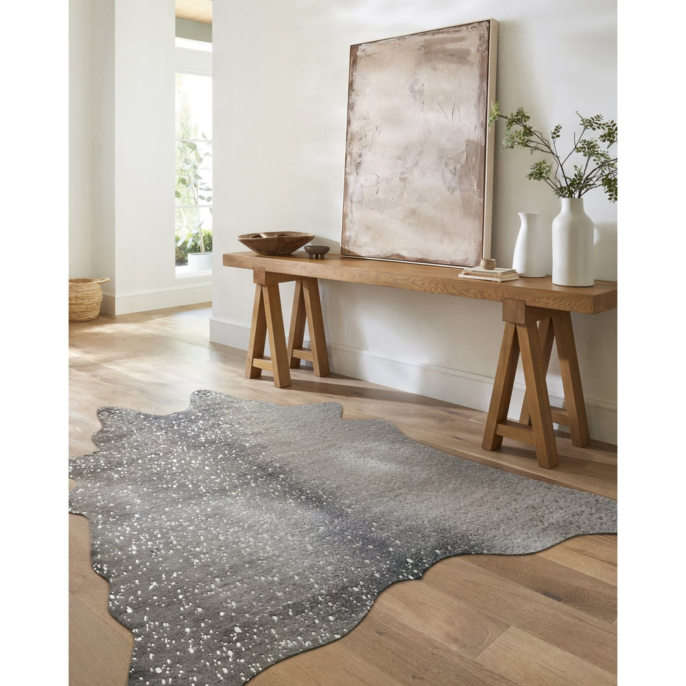 Bryce BZ-03 Graphite / Silver Area Rug-Loloi-LOLOI-BRYCBZ-03GTSI3A50-Rugs3'-10" x 5'-2-France and Son