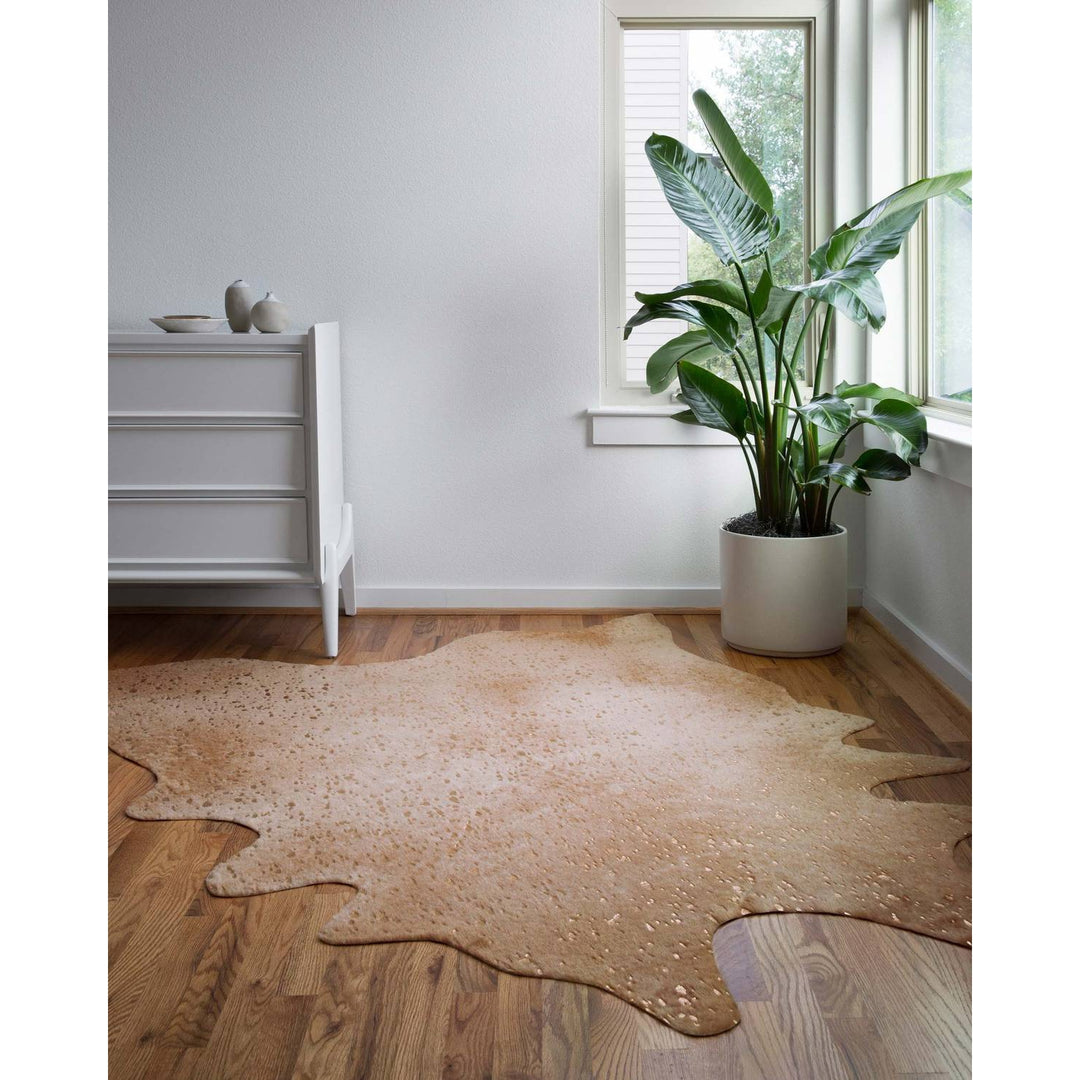 Bryce BZ-05 Tan / Gold Area Rug-Loloi-LOLOI-BRYCBZ-05TNGO3A50-Rugs3'-10" x 5'-3-France and Son