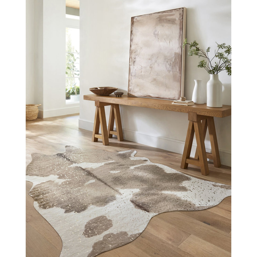 Bryce BZ-06 Taupe / Champagne Area Rug-Loloi-LOLOI-BRYCBZ-06TACH3A50-Rugs3'-10" x 5'-3-France and Son