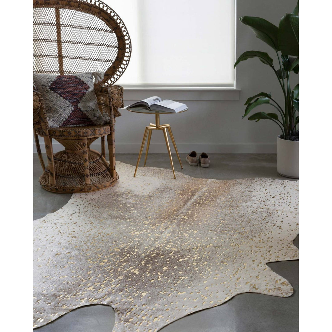 Bryce BZ-07 Pewter / Gold Area Rug-Loloi-LOLOI-BRYCBZ-07PWGO3A50-Rugs3'-10" x 5'-4-France and Son