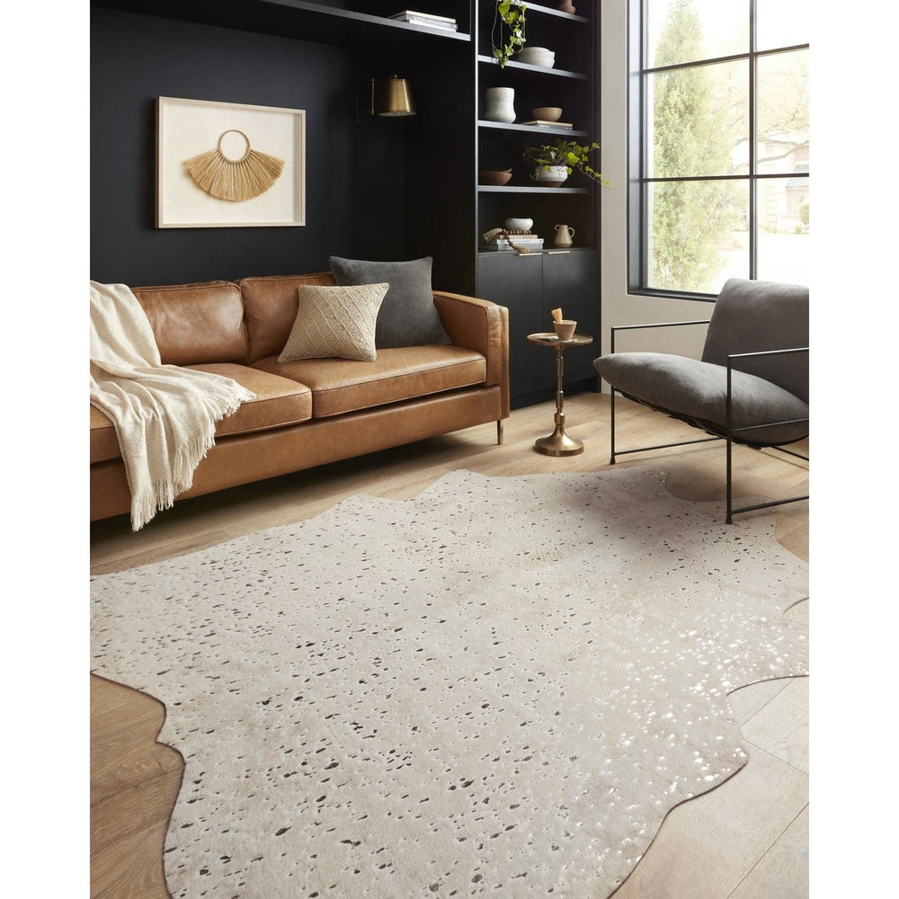 Bryce BZ-08 Ivory / Champagne Area Rug-Loloi-LOLOI-BRYCBZ-08IVCH3A50-Rugs3'-10" x 5'-2-France and Son
