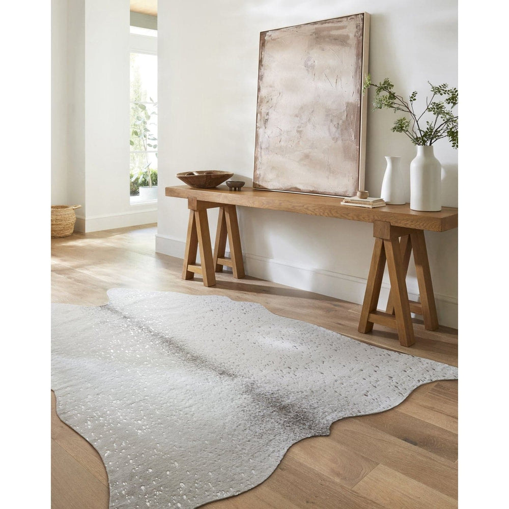 Bryce BZ-09 Stone / Silver Area Rug-Loloi-LOLOI-BRYCBZ-09SNSI3A50-Rugs3'-10" x 5'-2-France and Son