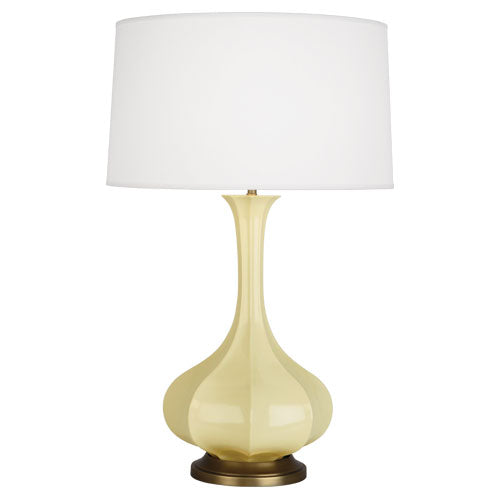 Pike Table Lamp - Aged Brass Base-Robert Abbey Fine Lighting-ABBEY-BT994-Table LampsButter-5-France and Son