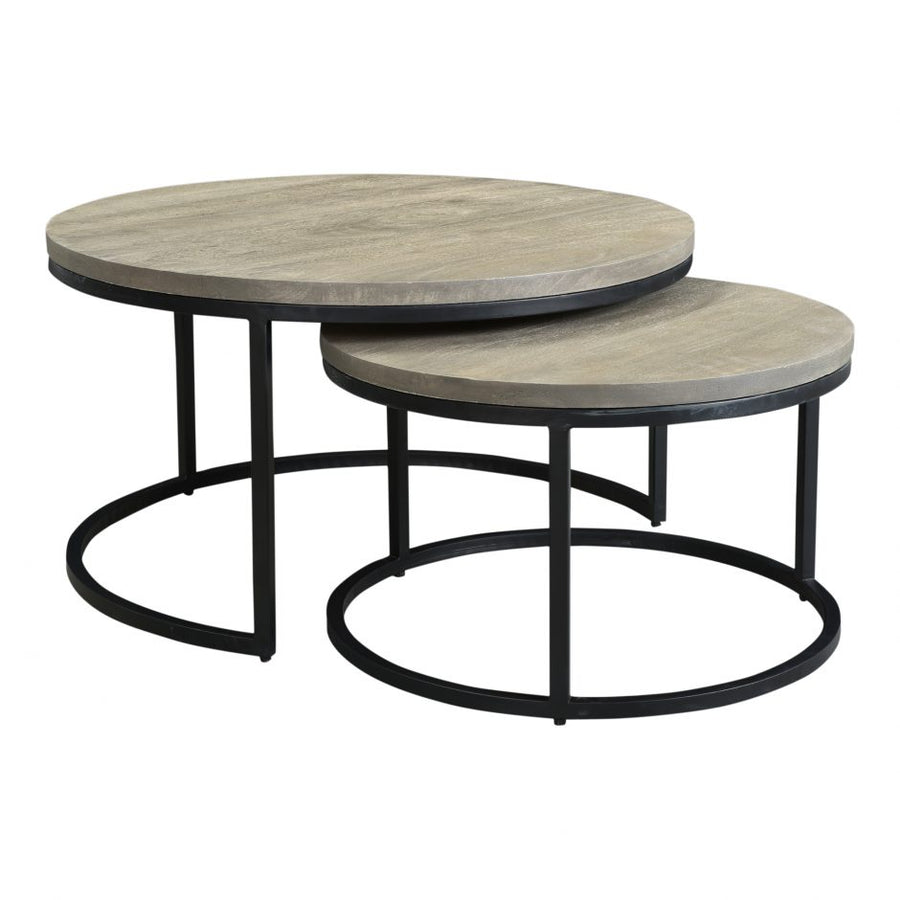 Drey Round Nesting Coffee Tables Set Of 2-Moes-MOE-BV-1011-15-Coffee Tables-1-France and Son