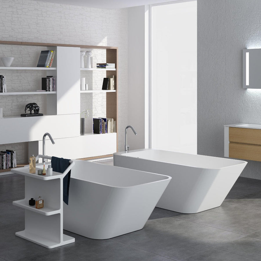 Rutger Free-Standing Soaking Tub-France & Son-BW6456SW-Bathtubs-2-France and Son