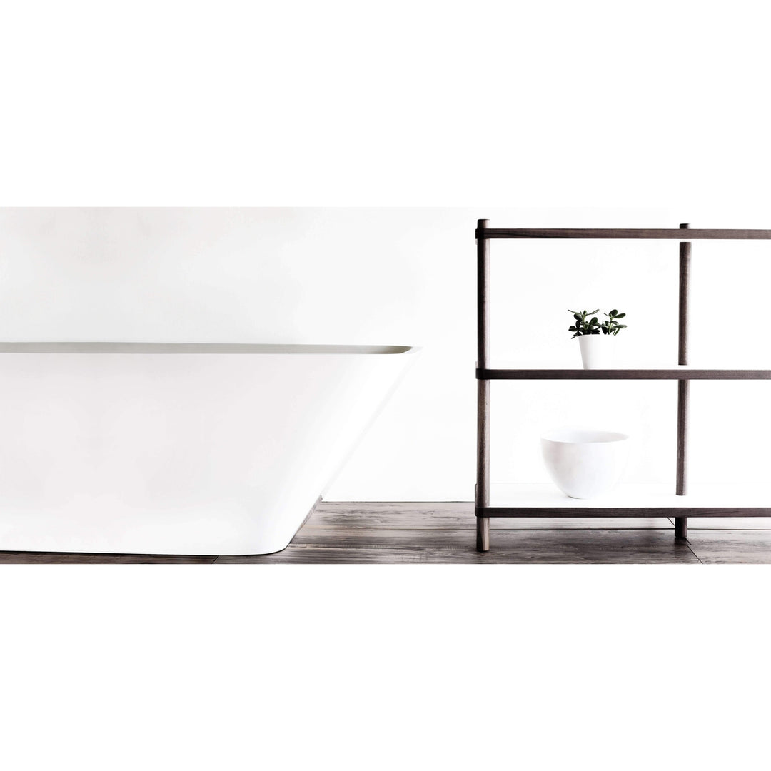 Rutger Free-Standing Soaking Tub-France & Son-BW6456SW-Bathtubs-3-France and Son