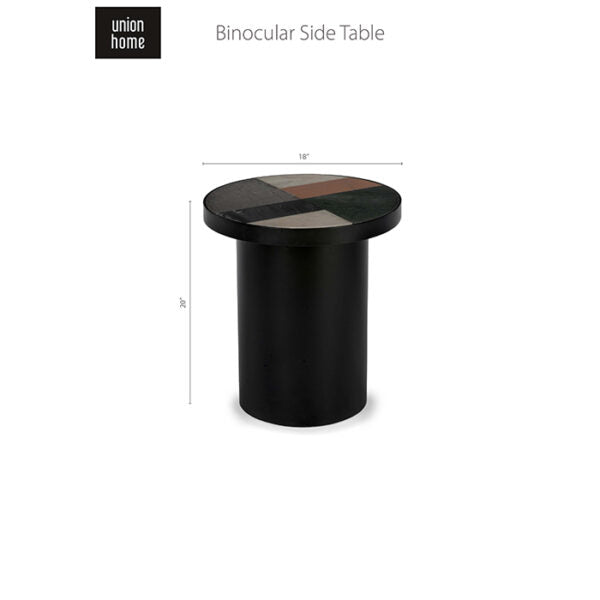 Binocular Side Table-Union Home Furniture-UNION-LVR00654-Side Tables-2-France and Son