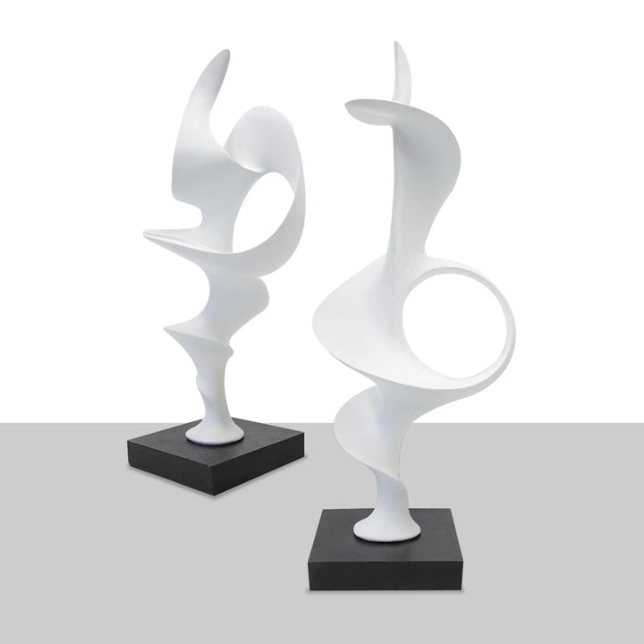 Tendril Sculpture-Gold Leaf Design Group-GOLDL-RE2061-20CR-Decorative ObjectsTendril Sculpture - 19.8"H/White-3-France and Son