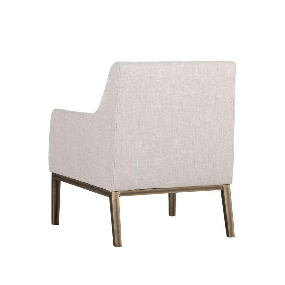 Wolfe Lounge Chair - Rustic Bronze-Sunpan-SUNPAN-102771-Lounge ChairsBeige Linen-2-France and Son